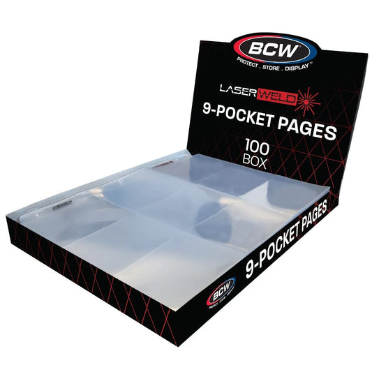 BCW Pages LaserWeld 9 Pocket Page / 100ct Box