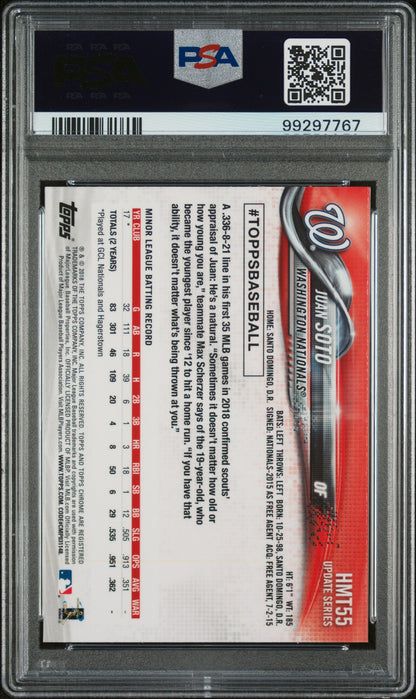 2018 Topps Chrome Update #HMT55 Juan Soto RC / PSA 10 / C7767