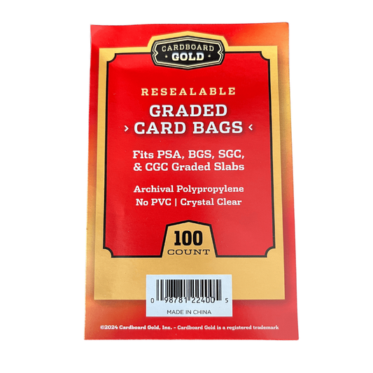 CBG Graded Card Bags Fit Graded Cards - 100 Pack