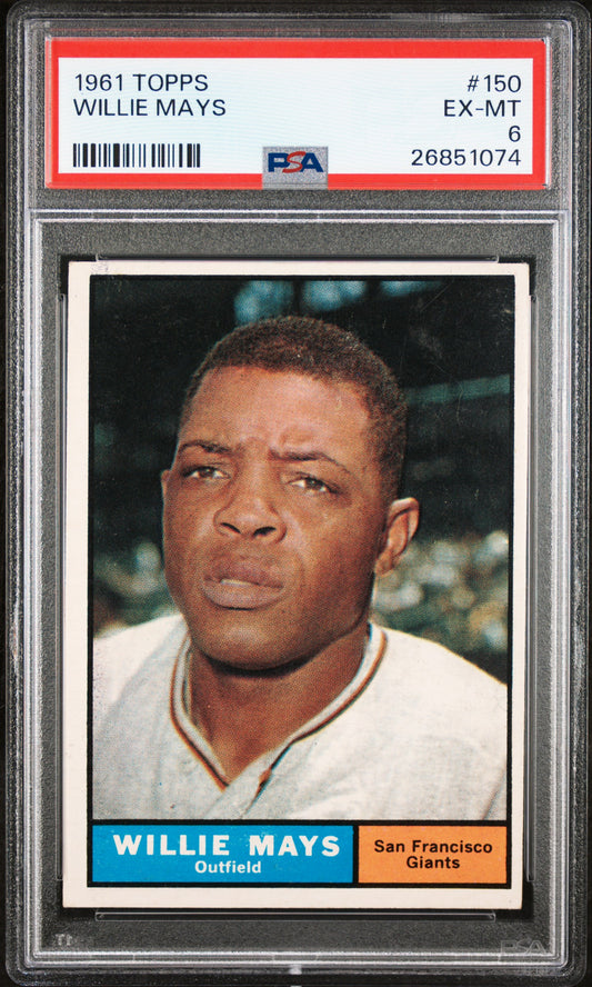 1961 Topps #150 Willie Mays / PSA 6 / C1074