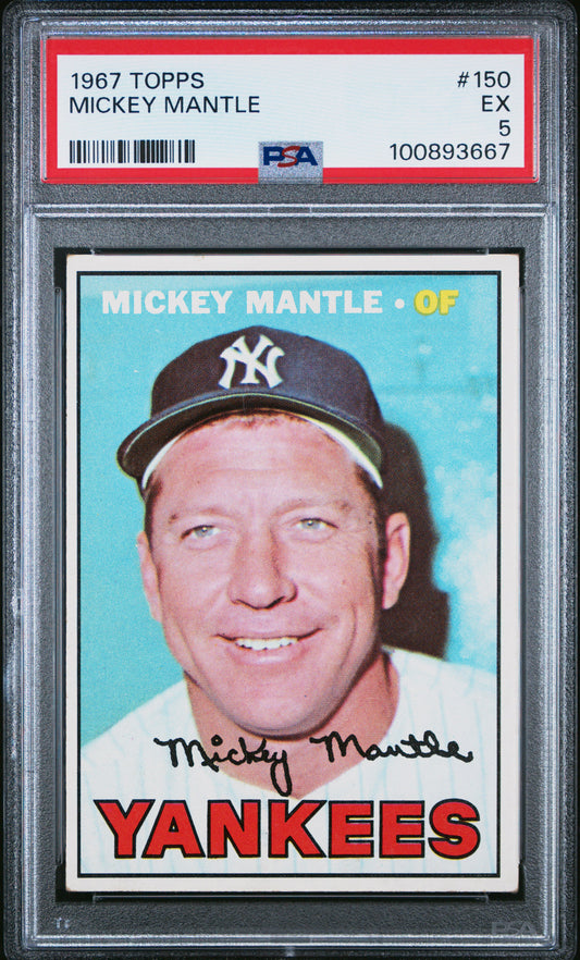 1967 Topps #150 Mickey Mantle / PSA 5 / C3667