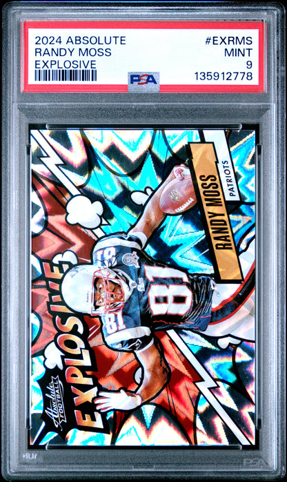 2024 Panini Absolute #EX-RMS Randy Moss Explosive / PSA 9 / C2778