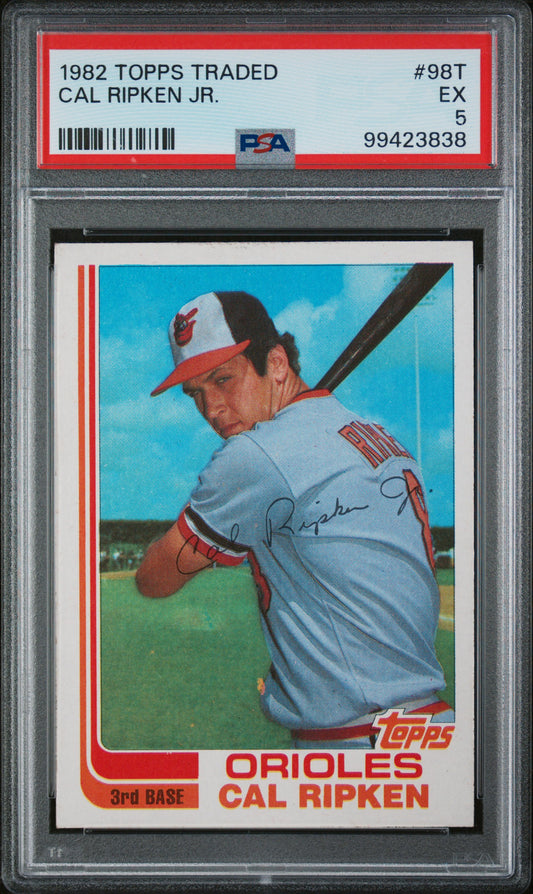 1982 Topps Traded #98T Cal Ripken RC / PSA 5 / C3838