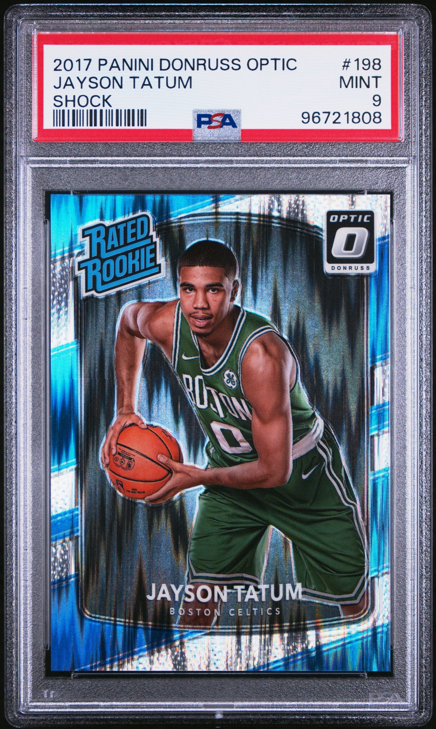 2017 Donruss Optic #198 Jayson Tatum RC SHOCK / PSA 9 / C1808