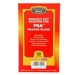 CBG Perfect Fit Sleeves for PSA Graded Slabs NO Logo - 50 Pack