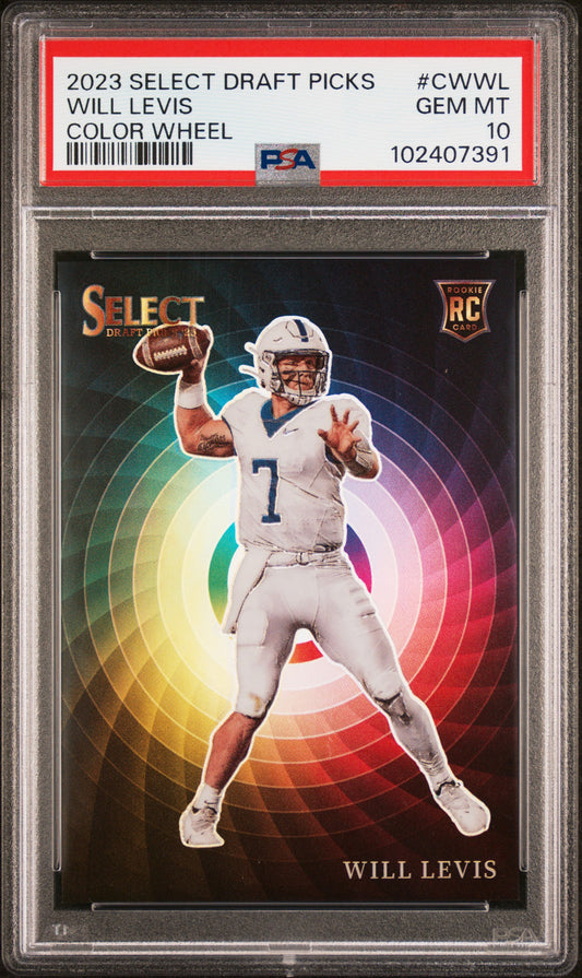 2023 Select Draft Picks #CWWL Will Levis RC Color Wheel / PSA 10 / C7391