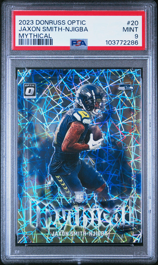 2023 Donruss Optic #20 Jaxon Smith-Njigba RC Mythical / PSA 9 / C2286