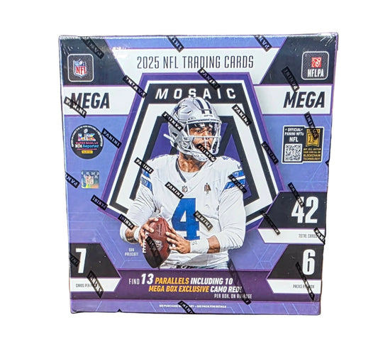 2025 Panini Mosaic NFL Football Hobby Mega Box