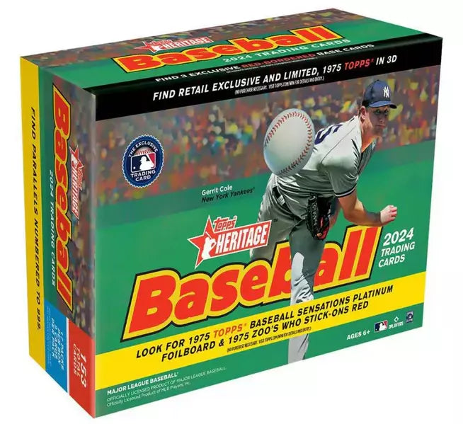 2024 Topps Heritage Baseball Mega Box - 17 Packs