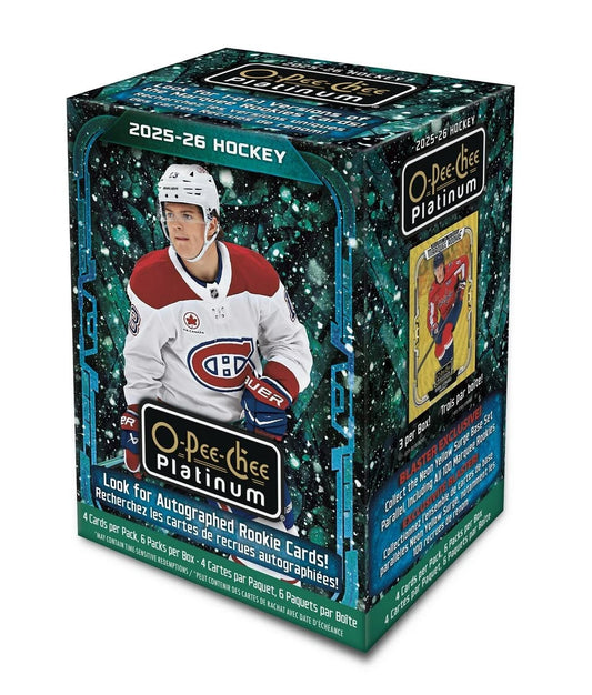 2025/26 Upper Deck O-Pee-Chee Platinum Hockey 6-Pack Blaster Box