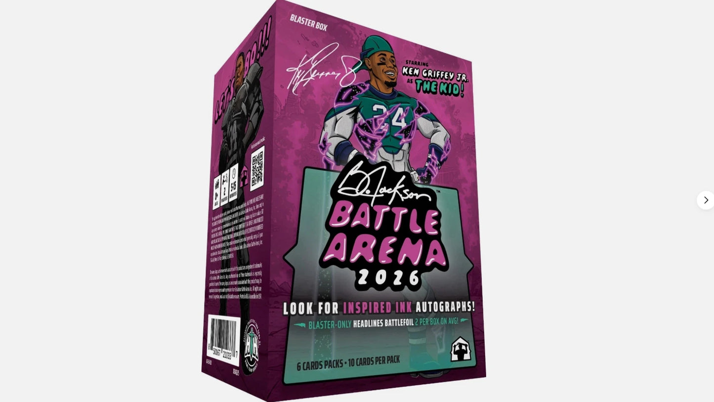 2026 Bo Jackson Battle Arena Ken Griffey Jr. Edition Blaster Box