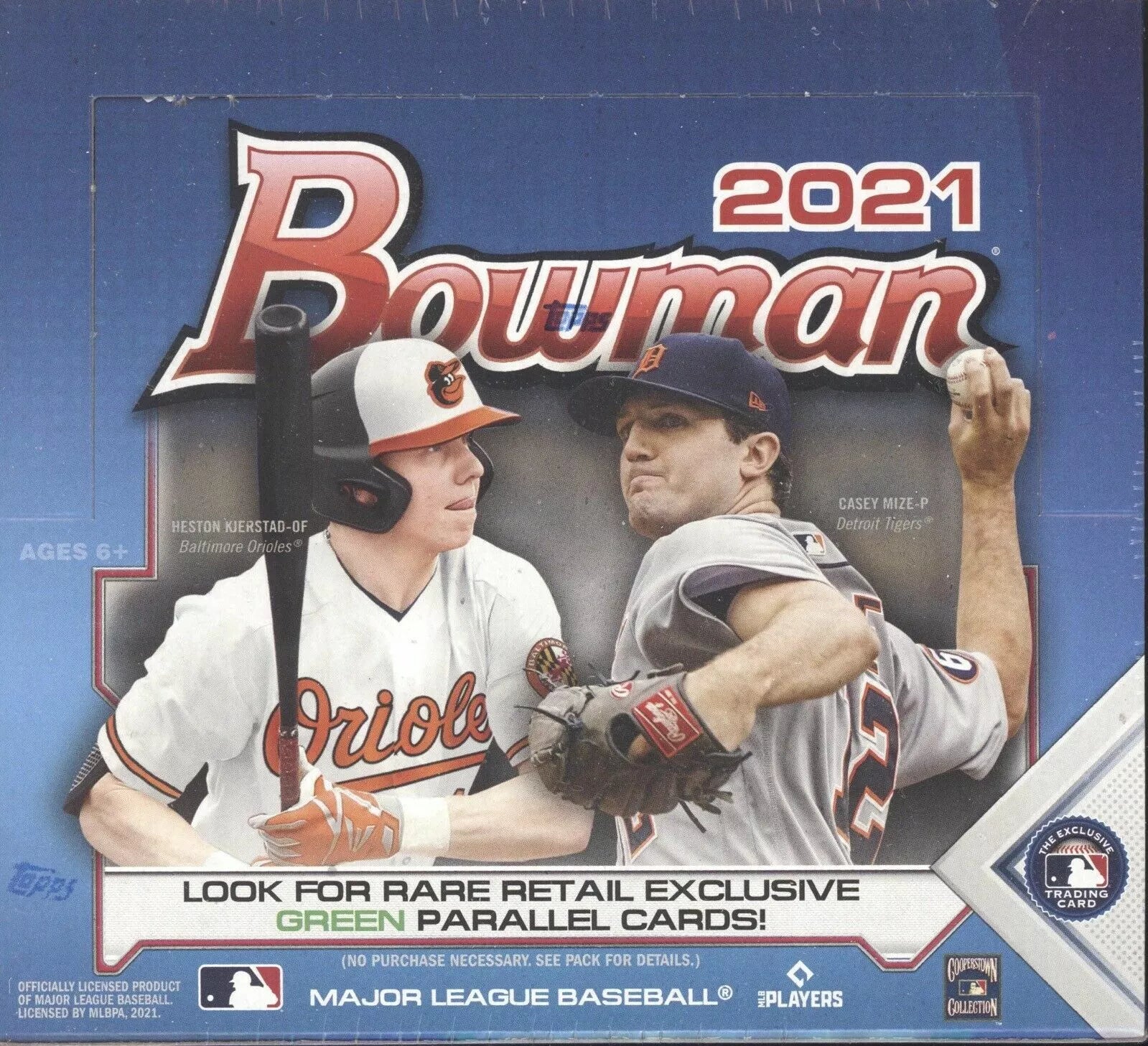 Mlb 24/box Rear 2021 Bowman Baseball 24-Pack Retail Box – EH Cards & Collectibles