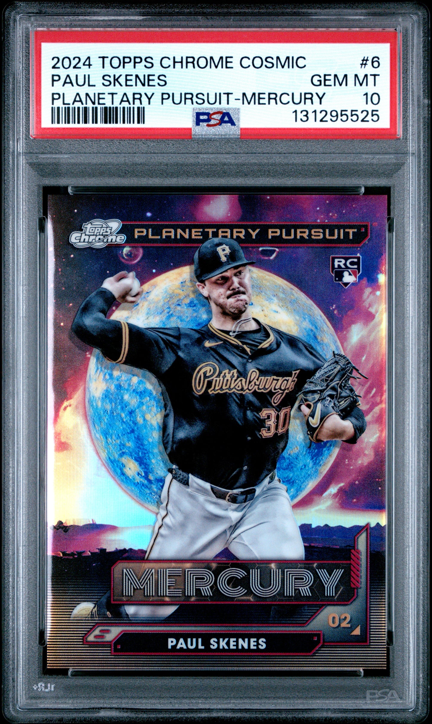 2024 Topps Chrome Cosmic #PPM-6 Paul Skenes RC Mercury / PSA 10 / C5525