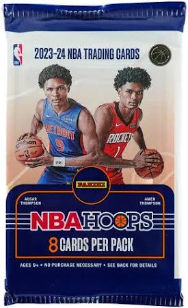 2023/24 Panini Hoops Basketball Retail Pack - 8 Cards