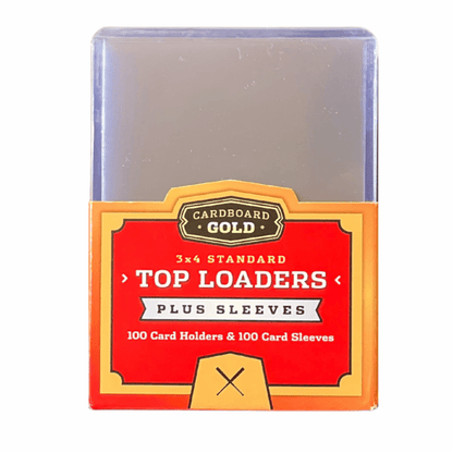 CBG Standard 3x4 Toploader Rigid Card Holders - 100 Pack w/ Sleeves