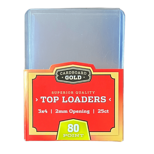 CBG Top Loaders 3x4 for Thick Cards - 2mm - 80 Point - 25 Pack