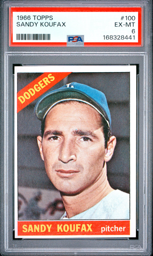 1966 Topps #100 Sandy Koufax / PSA 6 / C8441