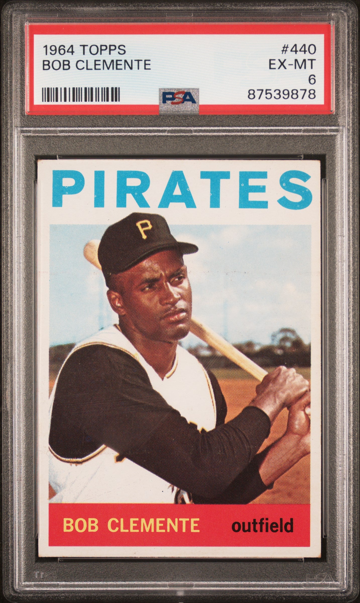 1964 Topps #440 Roberto Clemente / PSA 6 / C9878