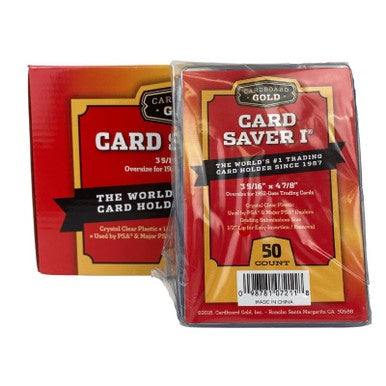 Card Saver I 1 CBG Large Semi Rigid PSA Submission Holders - 50 Pack