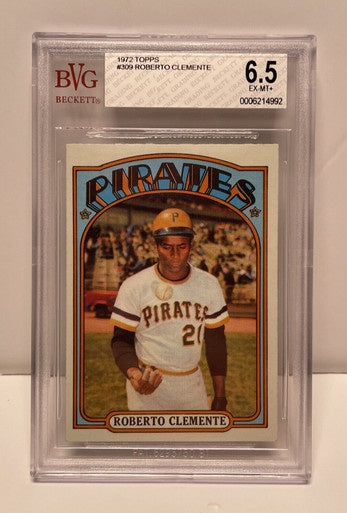 1972 Topps #309 Roberto Clemente / BVG 6.5