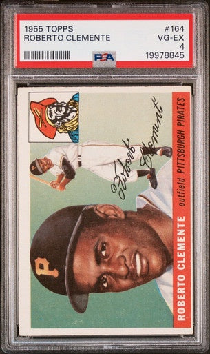 1955 Topps #164 Roberto Clemente Rookie RC / PSA 4 / C8845